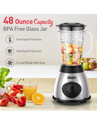 Licuadora JUSANTE Y66E 1000W 1.42L 5 velocidades