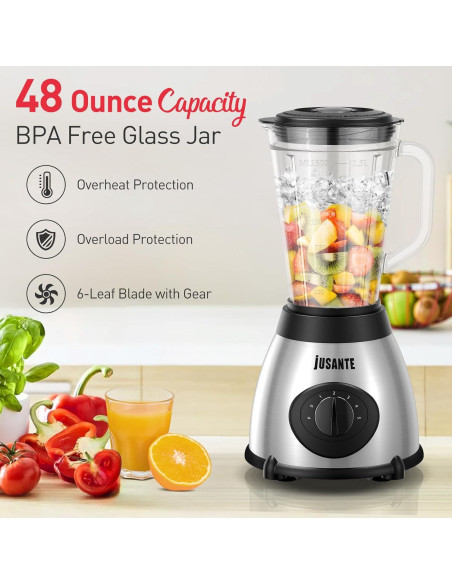 Licuadora JUSANTE Y66E 1000W 1.42L 5 velocidades