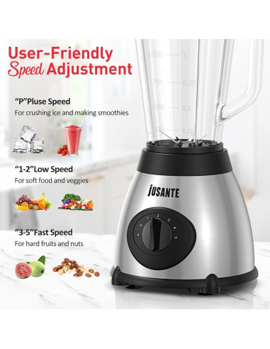 Licuadora JUSANTE Y66E 1000W 1.42L 5 velocidades