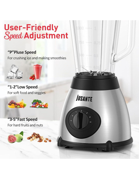 Licuadora JUSANTE Y66E 1000W 1.42L 5 velocidades