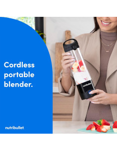 Licuadora Portátil NutriBullet NBPB50100K 20oz Recargable USB-C 2