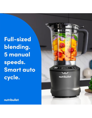 Licuadora NutriBullet SmartSense 1400W 5 Velocidades - Gris