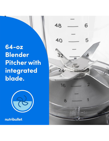 Licuadora NutriBullet SmartSense 1400W 5 Velocidades - Gris