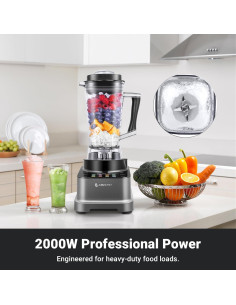 Licuadora Profesional AMZCHEF 2000 W 2 L 10 Velocidades 2
