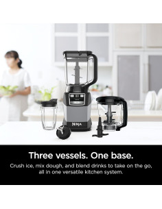Licuadora Ninja 1200W con Procesador y Auto-IQ 3 Funciones 2