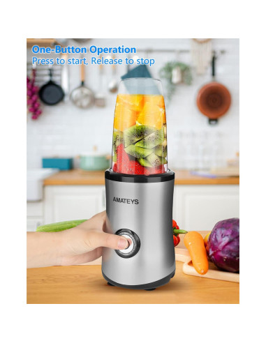 Licuadora Personal Amateys 350W 710ml Fácil de Limpiar