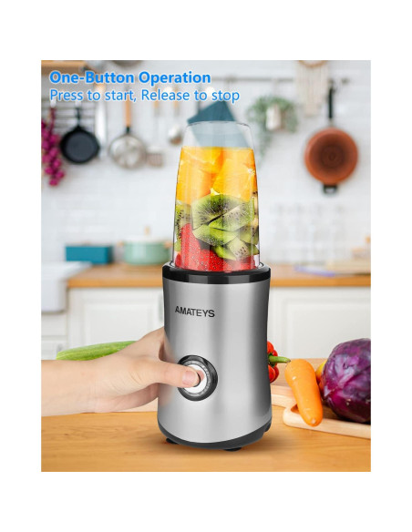 Licuadora Personal Amateys 350W 710ml Fácil de Limpiar