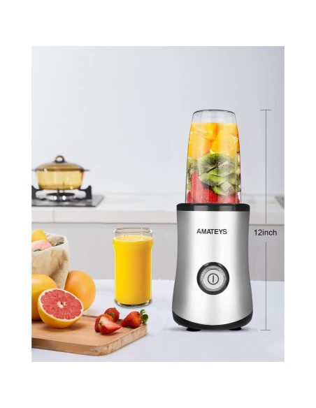 Licuadora Personal Amateys 350W 710ml Fácil de Limpiar
