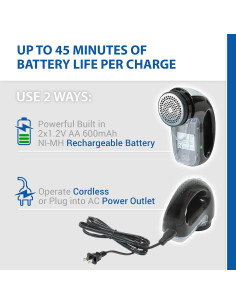 Raspador de Tela Recargable Starkfine con Cuchilla de Repuesto 2