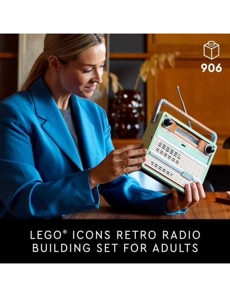 LEGO Icons Radio Retro 10334 - Set de Construcción Vintage