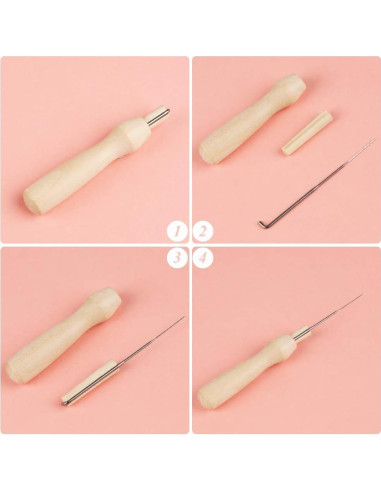 Kit de Aguja de Fieltro LOKUNN para Manualidades DIY