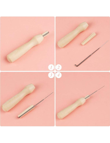 Kit de Aguja de Fieltro LOKUNN para Manualidades DIY