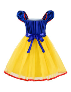 Vestido de Princesa Amarillo ReliBeauty para Niñas 4-5 Años 2
