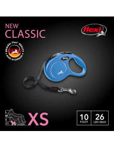 Correa Retráctil Flexi XS 10 m Azul para Perros Hasta 11,79 kg 2