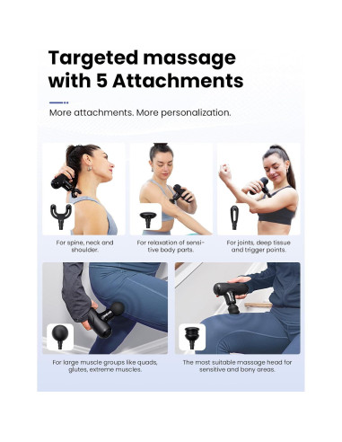 Pistola de Masaje BOB Y BRAD Q2 Mini Compacta y Silenciosa