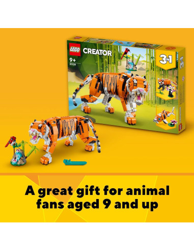 LEGO Creator 3 en 1 Tigre Majestuoso 31129 - Juguete 755 Piezas
