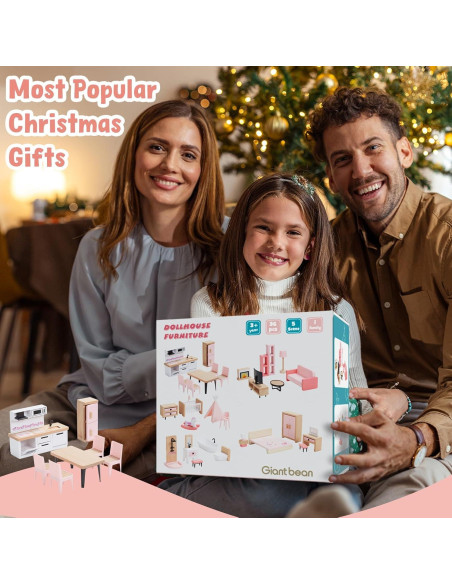 Conjunto de Muebles de Casa de Muñecas Goli Toys 32 Piezas