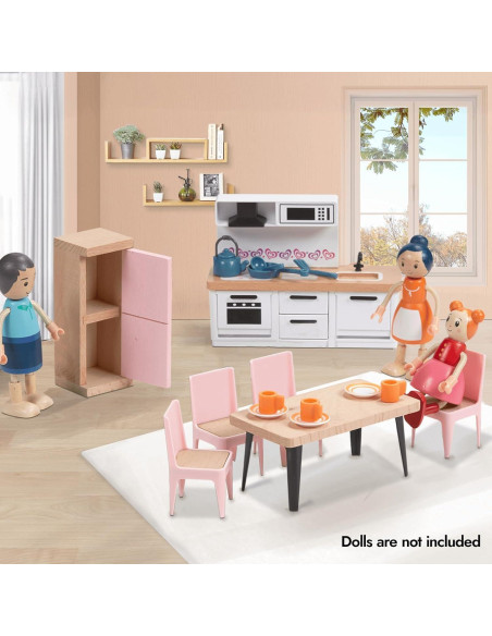 Conjunto de Muebles de Casa de Muñecas Goli Toys 32 Piezas