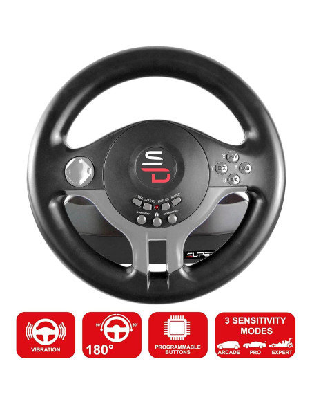 Volante de Carreras Subsonic SV250 con Pedales y Cambio