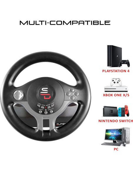 Volante de Carreras Subsonic SV250 con Pedales y Cambio