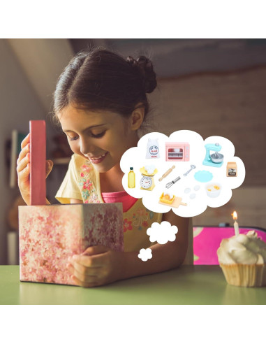 Accesorios de Cocina para Muñecas ONEST 26 Piezas Miniatura