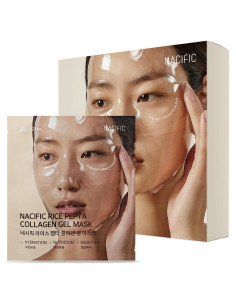 Mascarilla Facial Hidrogel NACIFIC Colágeno Arroz Set 4EA