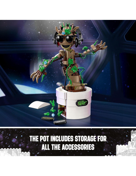 LEGO Groot Bailarín Marvel 76297 Juguete Interactivo 22 cm