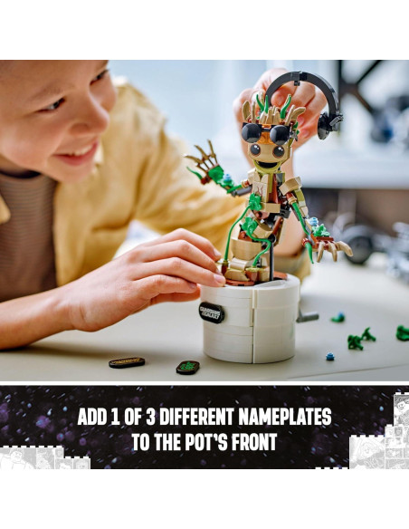 LEGO Groot Bailarín Marvel 76297 Juguete Interactivo 22 cm