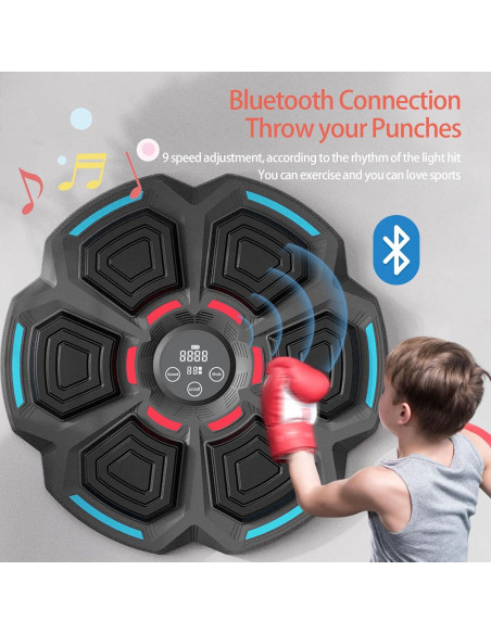Máquina de Boxeo Musical Keyoung con Guantes - 40x40cm