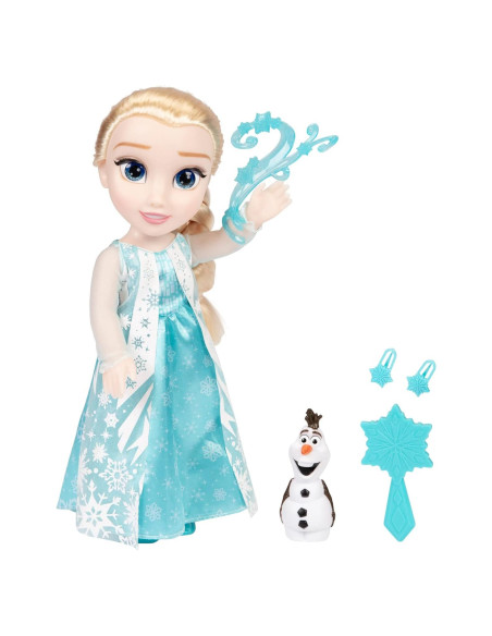 Muñeca Elsa Cantante Disney Frozen con Olaf y Accesorios