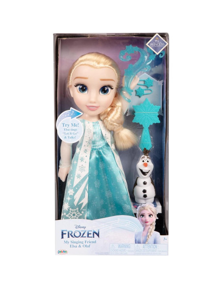 Muñeca Elsa Cantante Disney Frozen con Olaf y Accesorios