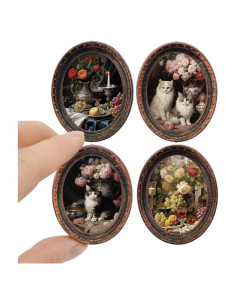 Set de 4 Marcos de Fotos para Casa de Muñecas iLAND