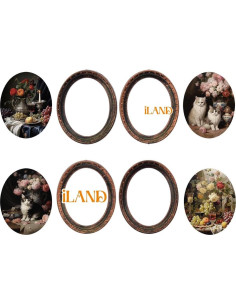 Set de 4 Marcos de Fotos para Casa de Muñecas iLAND 2