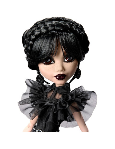 Muñeca Coleccionable Rave'N Wednesday Monster High - Vestido Gótico