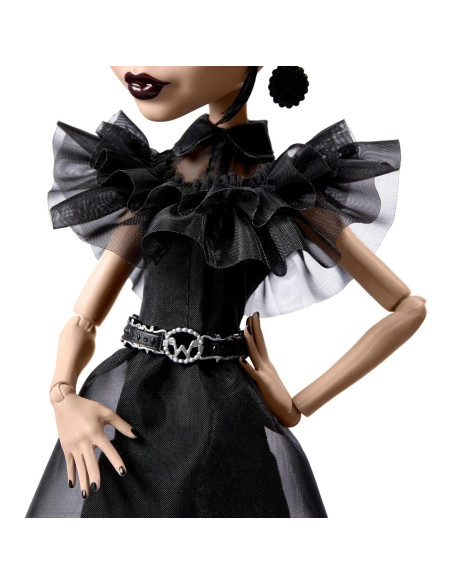Muñeca Coleccionable Rave'N Wednesday Monster High - Vestido Gótico