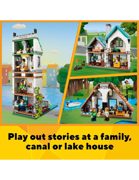 LEGO Creator Casa Acogedora 3 en 1 808 Piezas 31139
