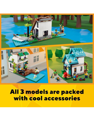 LEGO Creator Casa Acogedora 3 en 1 808 Piezas 31139