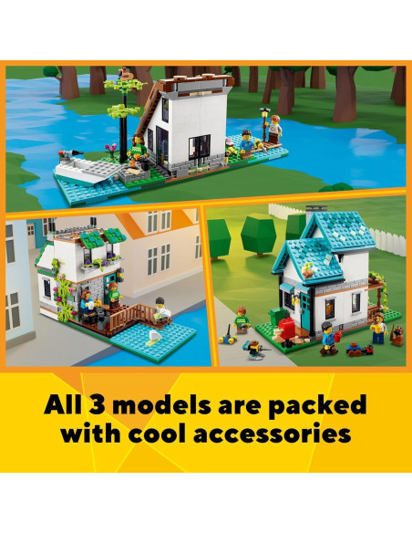 LEGO Creator Casa Acogedora 3 en 1 808 Piezas 31139