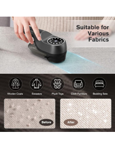 Raspador de Pelusa Eléctrico Aparatoo 9W 2 Velocidades 3 Cuchillas 2