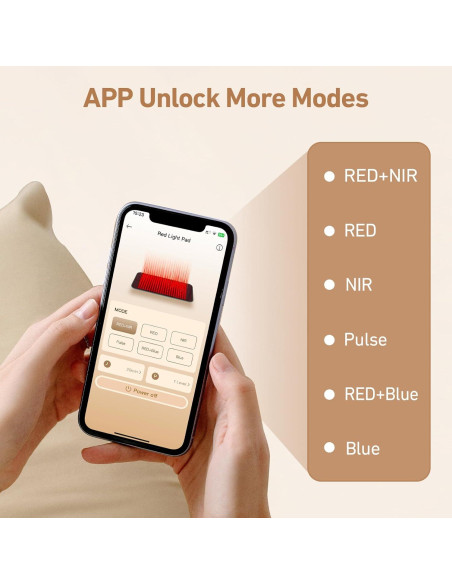 Almohadilla de Terapia de Luz Roja y Azul Comfytemp 61x30.5cm