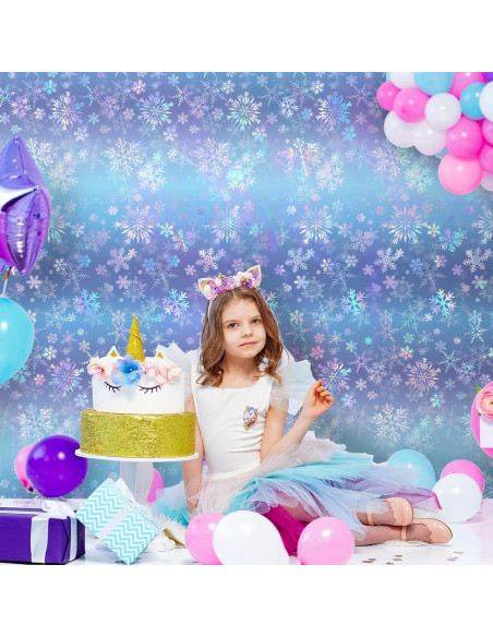 Mantel Iridiscente Copo de Nieve Kochorie 30.5m Azul Morado Mantel Iridiscente Copo de Nieve Kochorie 30.5m Azul Morado