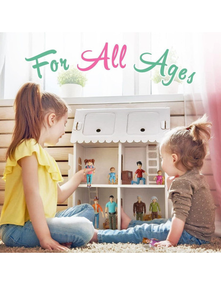 Conjunto de Figuras de Casa de Muñecas Beverly Hills - 9 Piezas