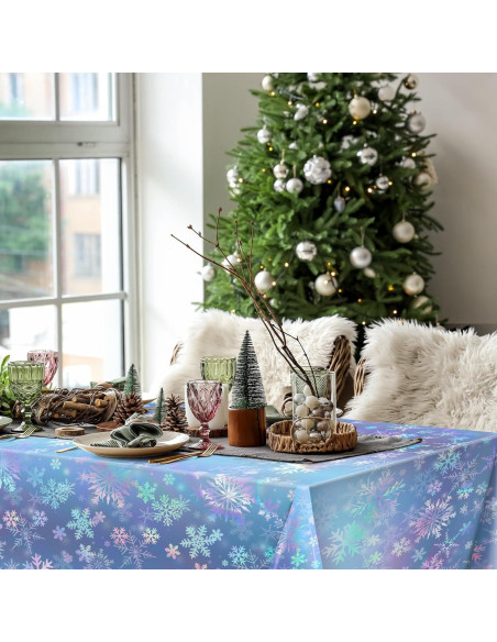 Mantel Iridiscente Copo de Nieve Kochorie 30.5m Azul Morado Mantel Iridiscente Copo de Nieve Kochorie 30.5m Azul Morado