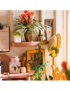 Rolife Casa de Muñecas Jardín de Miller DIY Miniatura LED 2