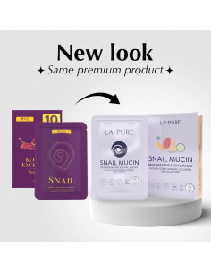 Mascarilla Facial de Mucina de Caracol LA PURE - 10 Unidades Hidratantes 2