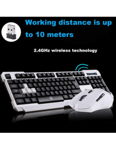 Combo Teclado y Ratón Inalámbrico Soke-Six 2.4GHz Ergonómico 2