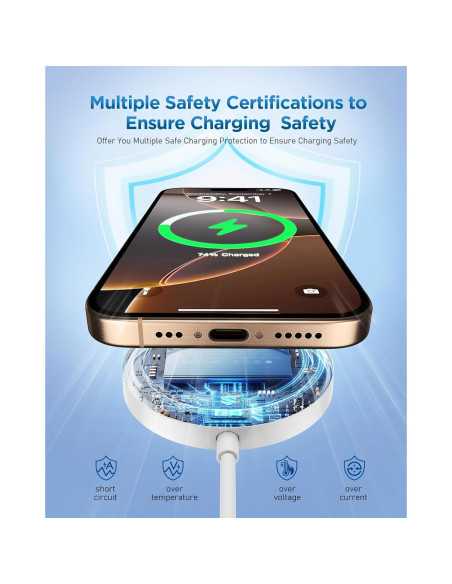 Cargador Inalámbrico Magnético Bohuma para iPhone 16/15/14/13/12