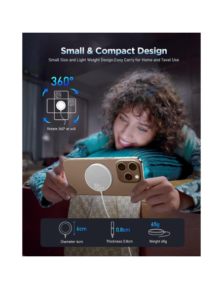 Cargador Inalámbrico Magnético Bohuma para iPhone 16/15/14/13/12