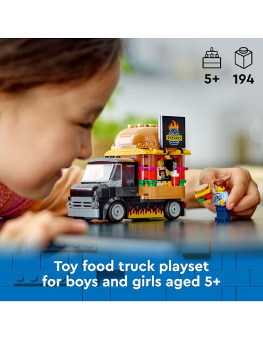 LEGO City Camión de Hamburguesas 60404 - Juguete para Niños