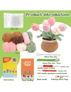 Kit de Crochet kgxulr NE001 para Principiantes con Tutoriales 2